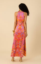 Florence Stretch Maxi Dress-color-Pink