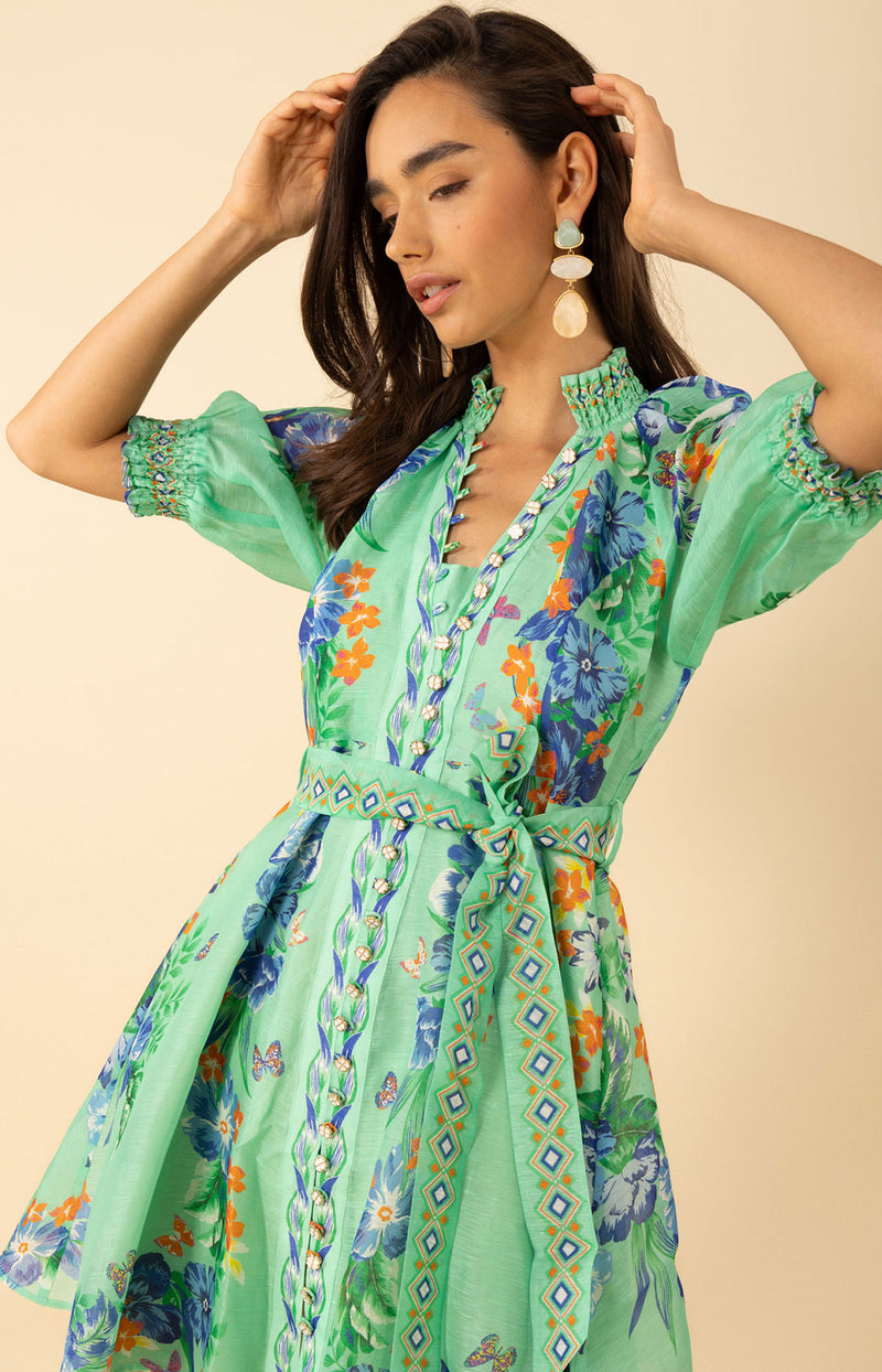 Hale Bob Women's Alaiya Organza Dress - Natural - Casual Dresses Hale Bob Women's Alaiya Organza Dress - Natural - Casual Dresses