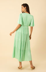 Angie Charmeuse Maxi Dress,color-mint