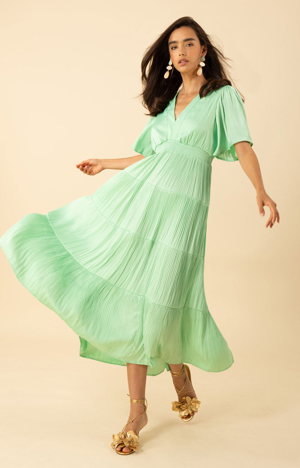 Angie Charmeuse Maxi Dress Indigo / XS