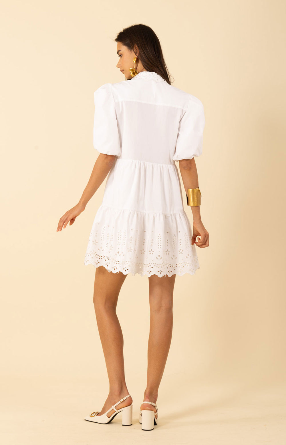 rubberized embroidered poplin dress Rubberized Embroidered Poplin Dress Zara