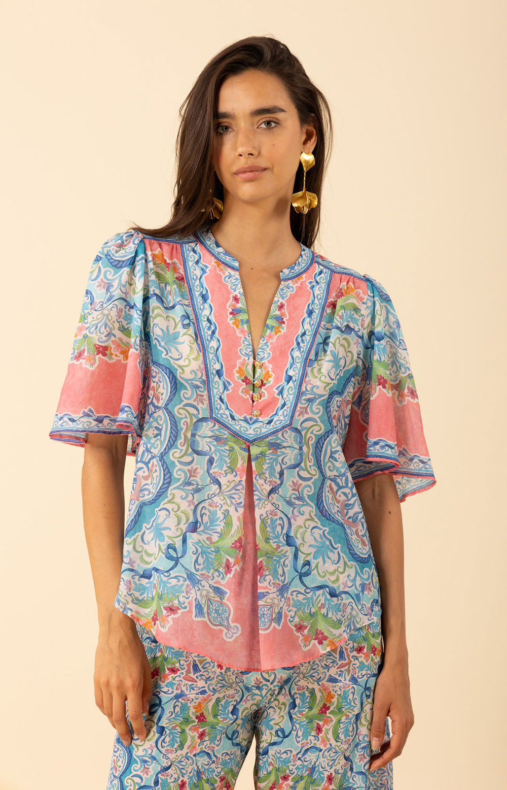Estrella Voile Cotton Top