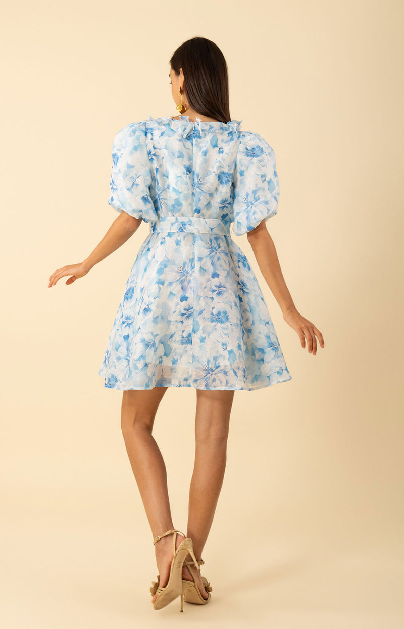 Promise Floral Trim Organza Dress Pink / XL Promise Floral Trim Organza Dress Pink / XL