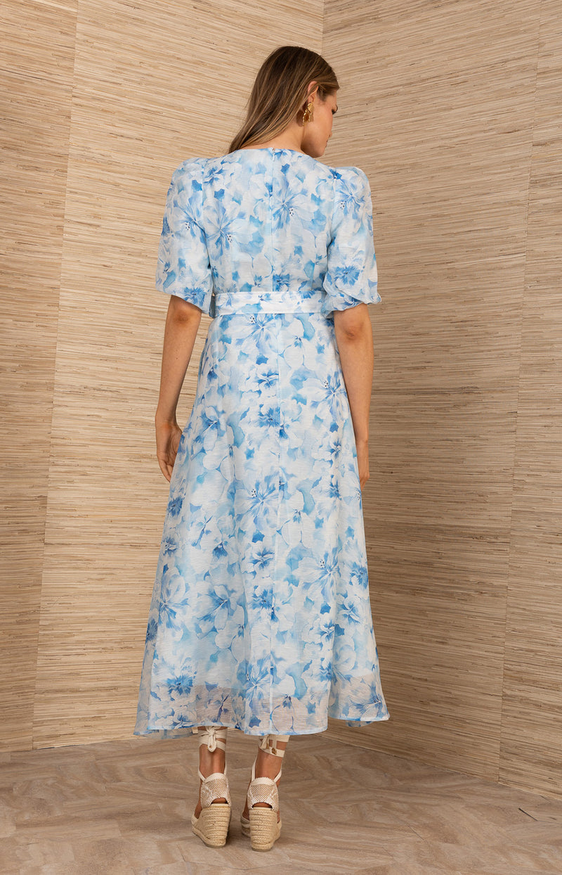 Mercy Organza Maxi Dress, color_blue
