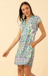 Cadence Jersey Dress, color-Green