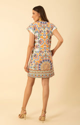 Cadence Jersey Dress, color-Orange