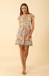 Cadence Jersey Dress, color-Orange