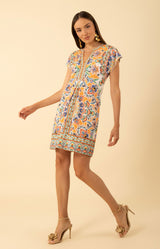 Cadence Jersey Dress, color-Orange
