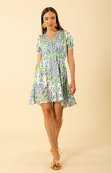 Ila Dress, color-Green