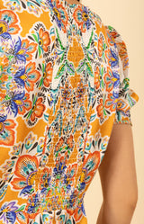 Ila Dress, color-Orange