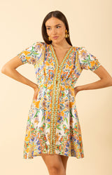 Ila Dress, color-Orange