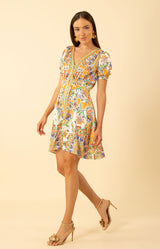 Ila Dress, color-Orange