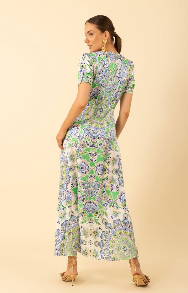 Ila Maxi Dress, color-Green