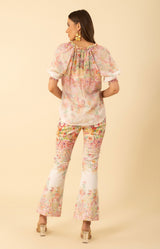 Yareli Voile Top, color-Pink