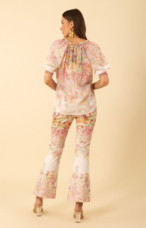 Yareli Voile Top, color-Pink