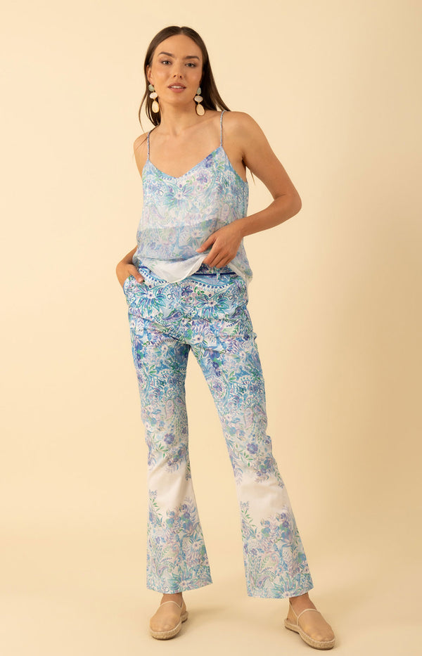 Bellamy Sateen Pant, color-Blue