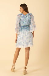 Baylee Chiffon Dress, color-Blue