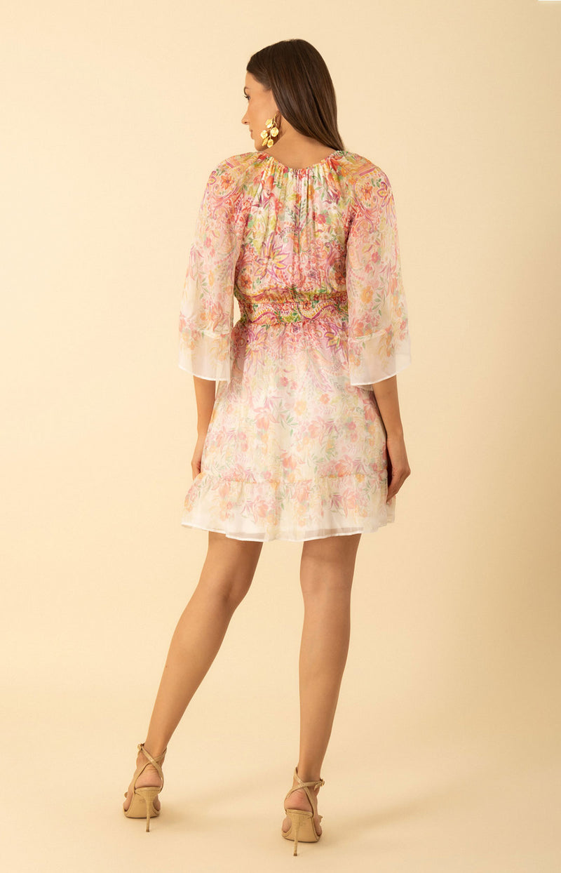 Baylee Chiffon Dress, color-Pink