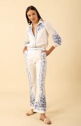 Jianna Embroidered Top, color-Blue