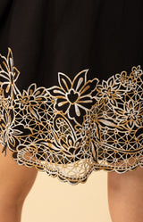 Alena Embroidered Voile Dress