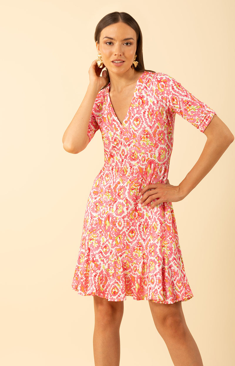 Ashlynn Jersey Dress Pink / L Ashlynn Jersey Dress Pink / L