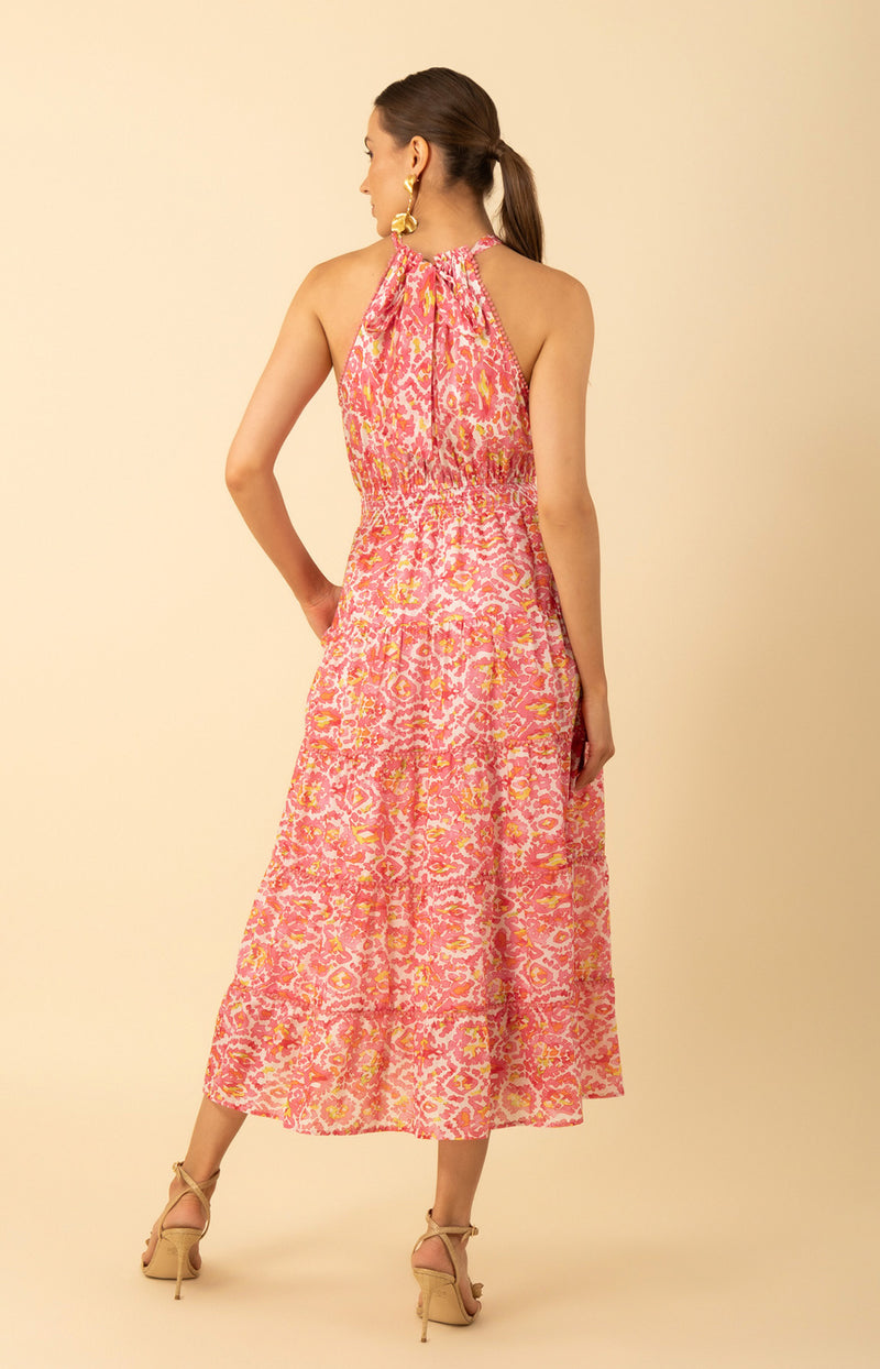 Denver Voile Dress, color-Pink