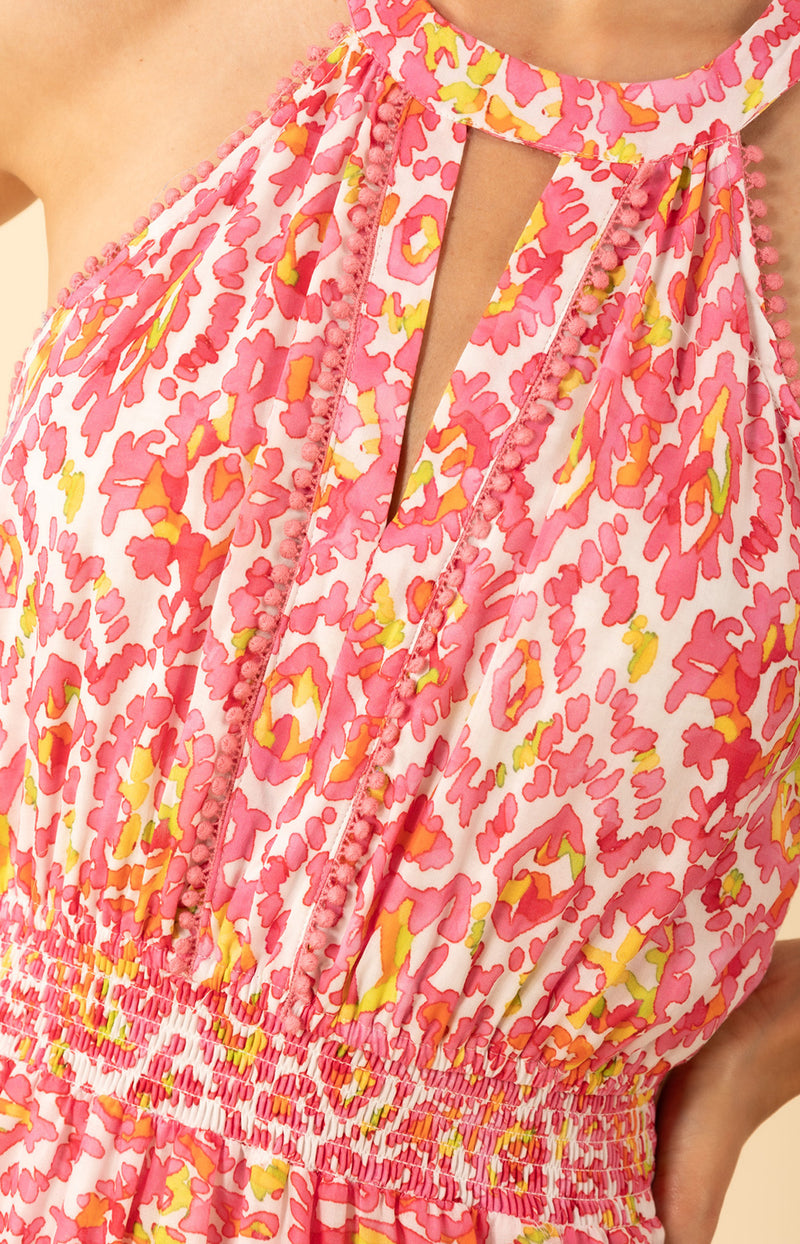 Denver Voile Dress, color-Pink
