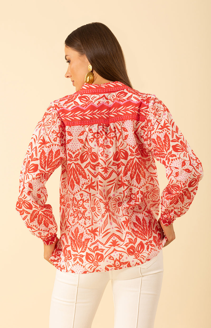 Marceline Top, color-Red