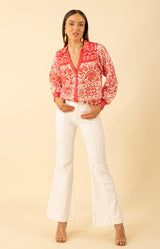 Marceline Top, color-Red