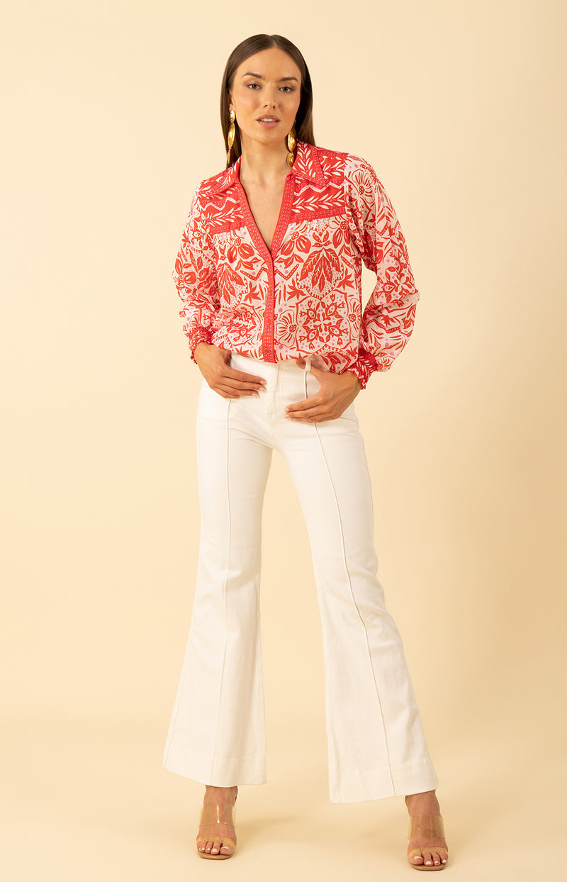 Marceline Top, color-Red