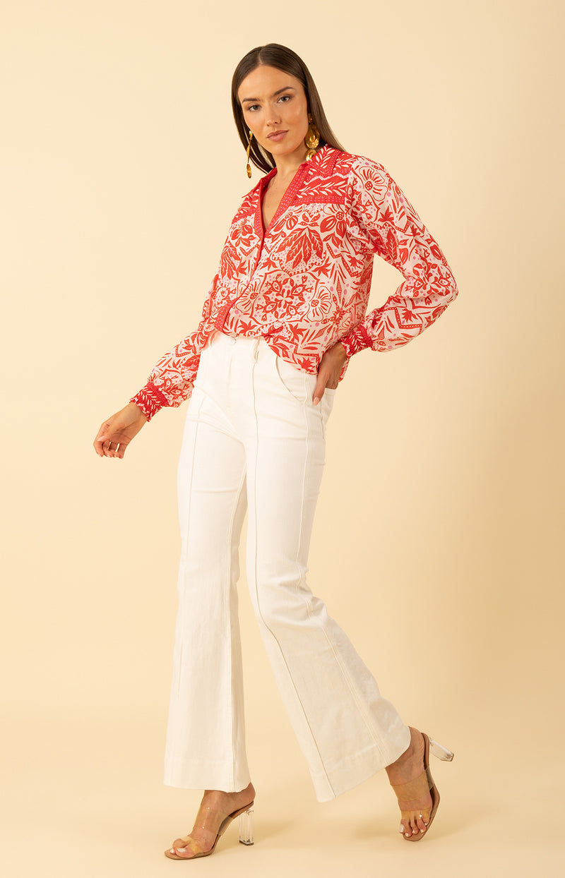 Marceline Top, color-Red