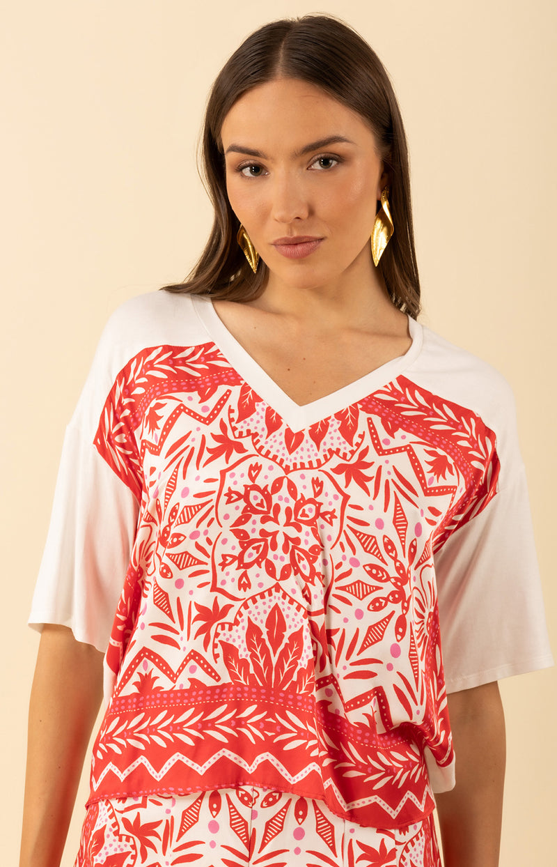 Jazmine Top, color-Red