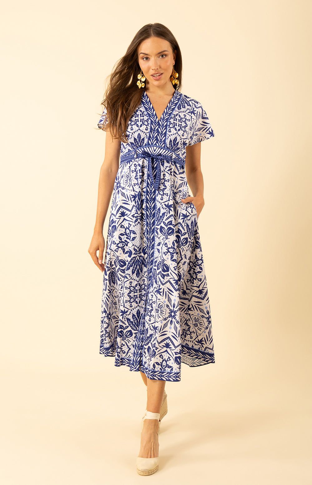 hale bob エスニックワンピース　紫 Maxis