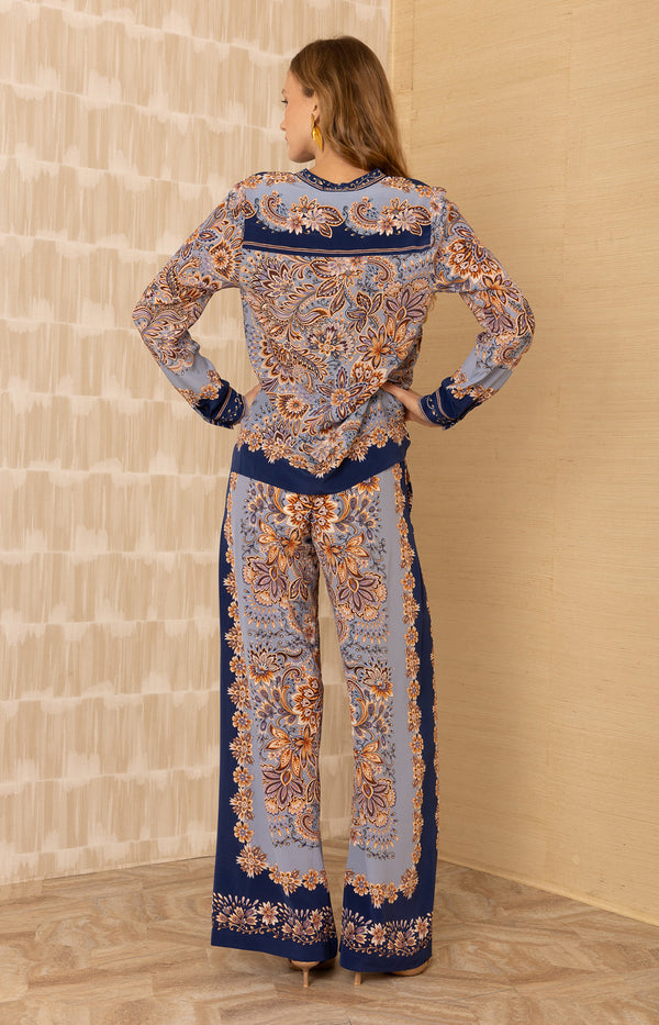  Ramona Silk Top_color_Navy