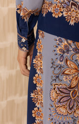 Ramona Silk Top_color_Navy