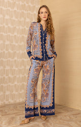 Ramona Silk Top_color_Navy