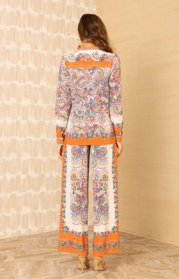 Ramona Silk Top_color_Orange