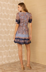 Aubrie Organza Dress_color_Navy