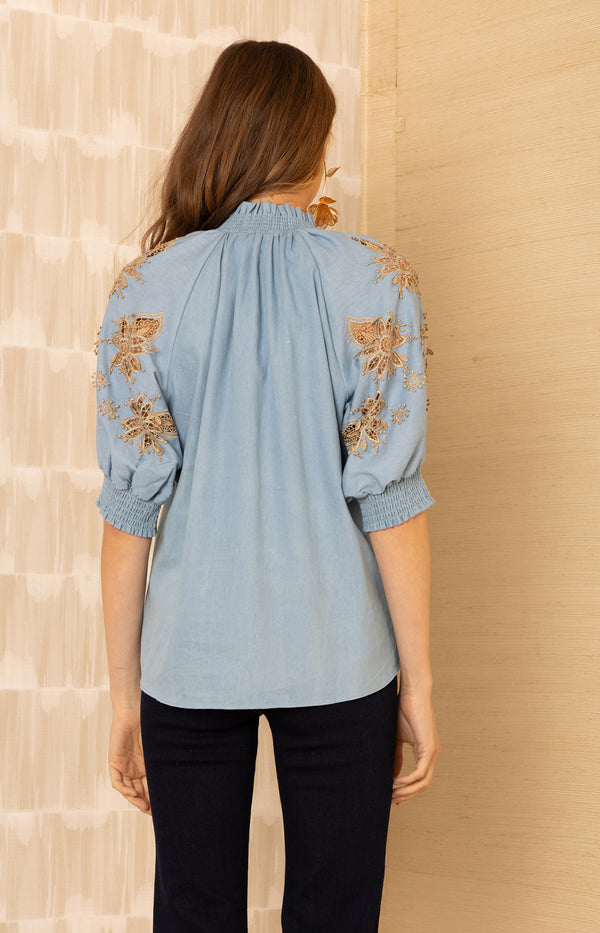 Madisyn Embroidered Top_color_blue