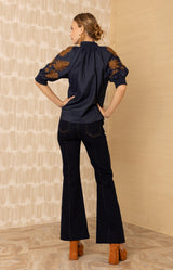 Madisyn Embroidered Top_color_Navy