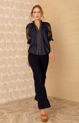 Madisyn Embroidered Top_color_Navy