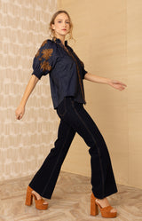 Madisyn Embroidered Top_color_Navy