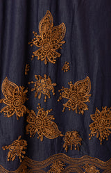 Paulina Embroidered Dress_color_Navy