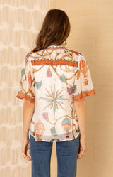 Hana Chiffon Top_color_White