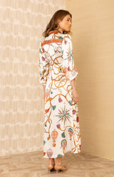 Lacey Charmeuse Midi Dress_color_White