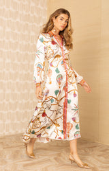 Lacey Charmeuse Midi Dress_color_White