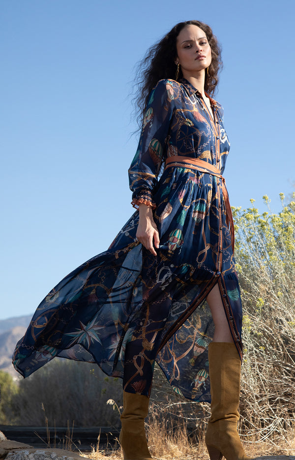 Andi Chiffon Maxi Dress_color_Navy