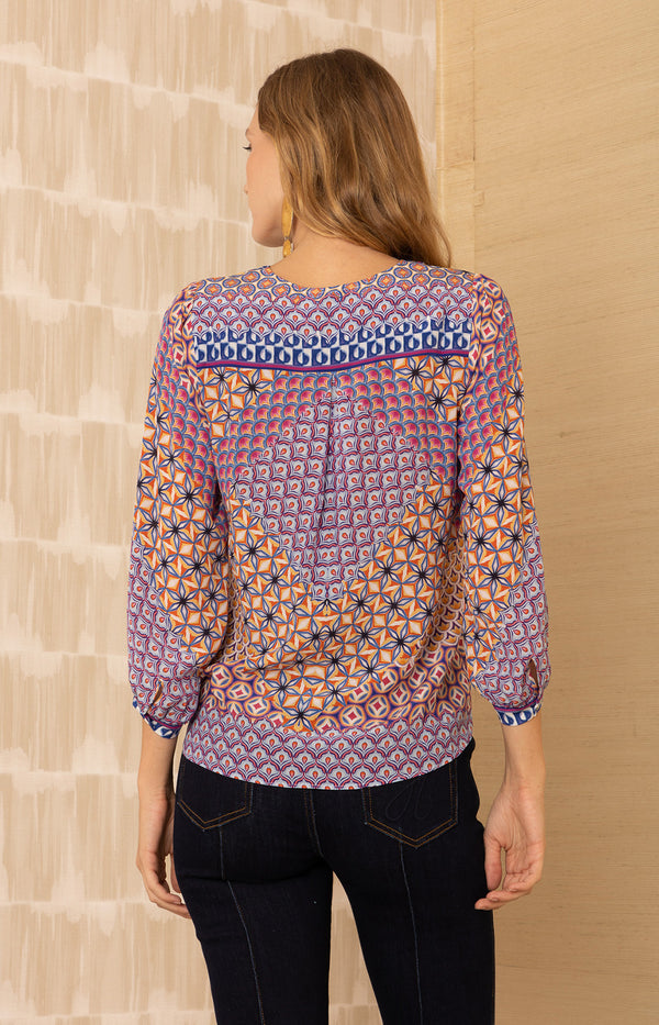 Saoirse Silk Top_color_Blue