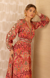 Ryann Linen Maxi Dress, color_rose