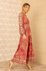 Ryann Linen Maxi Dress, color_rose